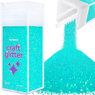 Hemway Fluorescent Blue Glitter Shaker Ultrafine 130g Craft Resin Epoxy