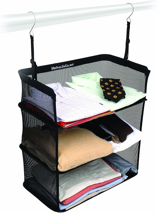 suitcase with shelves