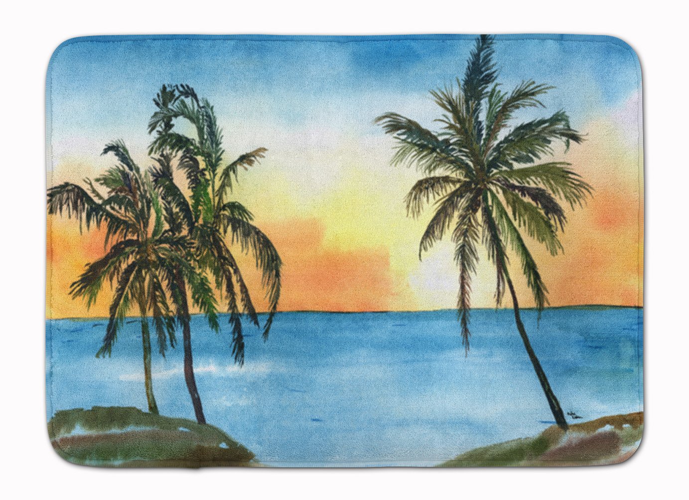 Caroline's Treasures Palm Tree Floor Mat, Multicolor, 19 inches x 27 inches
