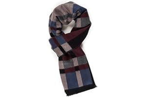 MELIFLUOS DESIGNED IN SPAIN Scarf for Men Reversible Elegant Classic Cashmere Feel Scarves for Fall Winter