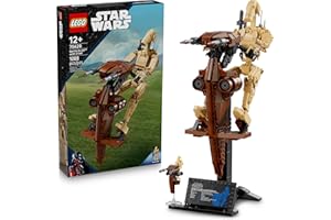 LEGO Star Wars: The Phantom Menace Battle Droid with STAP - Building & Learning Toy for Boys & Girls, Ages 12+ - Star Wars Toy & Model Kit - Gift for Christmas - 75428