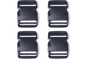 AXEN 4PCS Plastic Buckle, Side Quick Release Buckle for Bracelets Backpack Tactical Bag and Gear
