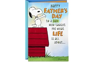 Hallmark Funny Peanuts Fathers Day Card for Dad (What Life is All About)