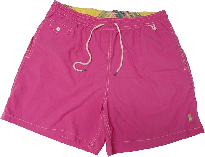 pink polo swim trunks