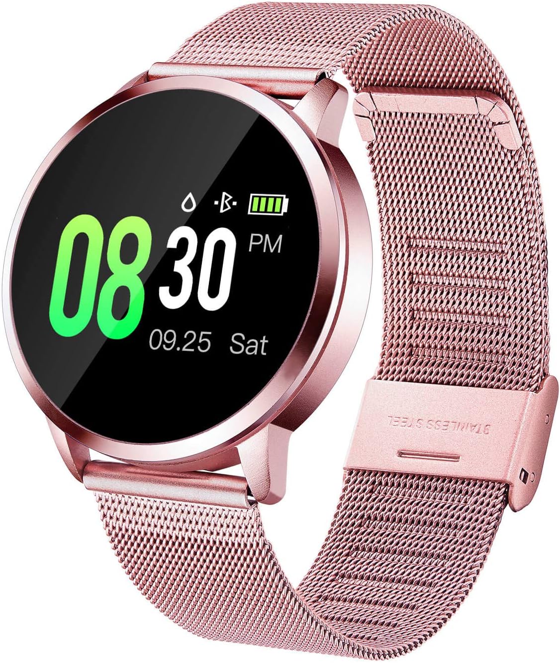GOKOO Sports Smart Watch for Women with Physiological Period Reminder Heart Rate Monitor Blood Pressure Sleep Activity Tracker IP67 Waterproof Calorie Counter Bluetooth Smartwatch Fitness Tracker
