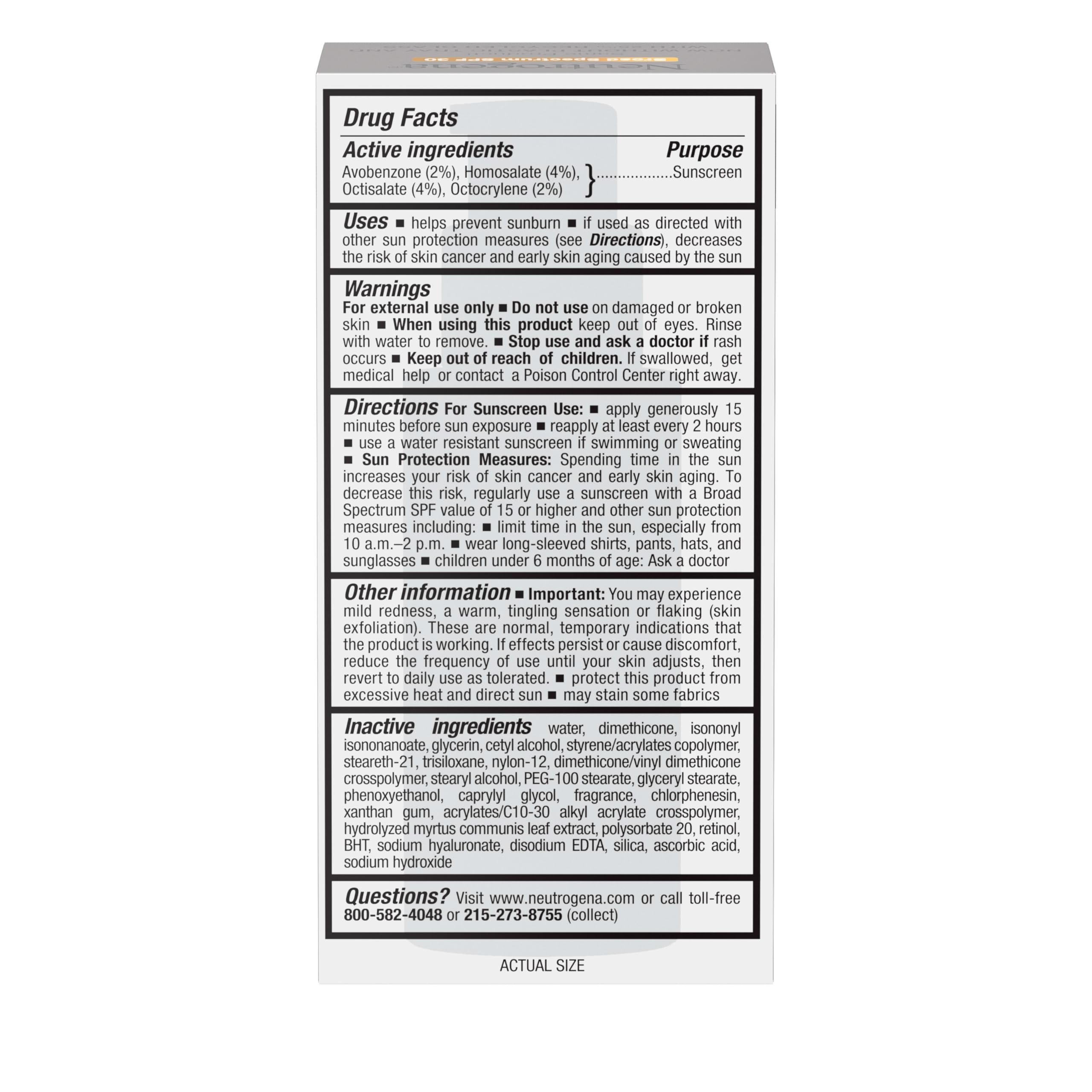 Neutrogena Rapid Wrinkle Repair Retinol Face Moisturizer with SPF 30 Sunscreen, Daily Anti-Aging Face Cream with Retinol & Hyaluronic Acid to Fight Fine Lines, Wrinkles, & Dark Spots, 1 fl. oz