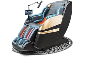 KTENTITO 2025 Massage Chair Full Body, Zero Gravity Massage Chairs SL Track Shiatsu Recliner with Secure-Fit Arm Airbags, Waist & Calf Heating, Voice Control, Bluetooth Phone Joystick and Holder Black
