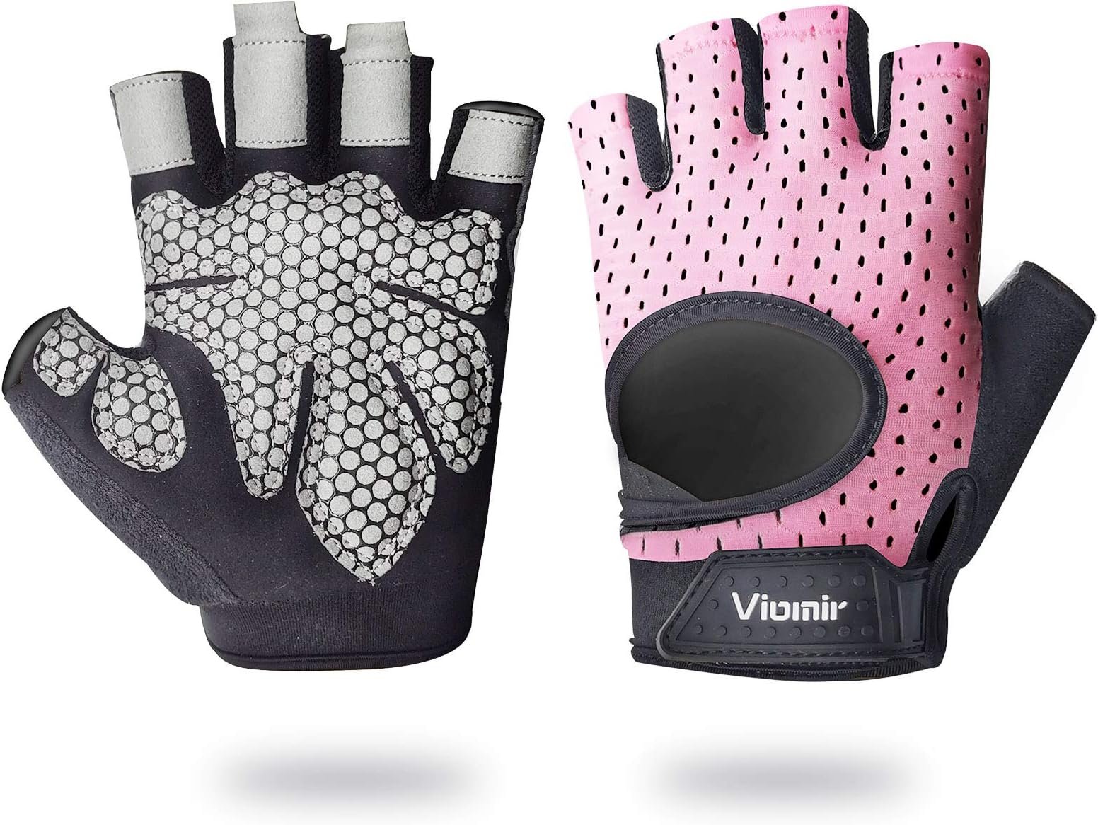 Viomir Workout Gloves for Men and Women, Weight Lifting Gloves with Wrist Wraps Support for Gym Training, Full Palm Protection for Fitness, Weightlifting, Exercise, Hanging, Pull ups