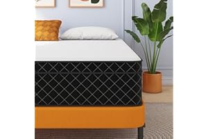 SWBVS Queen Mattress, 12 Inch Queen Size Mattress Bed in a Box, Memory Foam & Pocket Springs, Medium Feel, Cool Sleep & Pressure Relief, 120-Night Trial