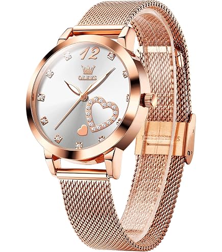 Women\'s Silver Rose Gold Ceramic Two Tone Ladies Casual Wristwatch Day Date Gift Luxury Rose Gold Small Dial Ladies Bracelet Watch - Fashion  main image 2