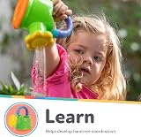 Nuby Fun Watering Can Baby Bath Toy Easy Hold Handle Green 6+ Months view 3