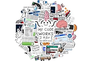 35pcs Quirky Programmer Stickers Tech Humor Graffiti Engineer Coding Stickers for Laptops Notebooks Suitcases