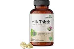 Futurebiotics Milk Thistle Silymarin Marianum & Dandelion Root Liver Health Support, Antioxidant Support, Detox, 150 Capsules