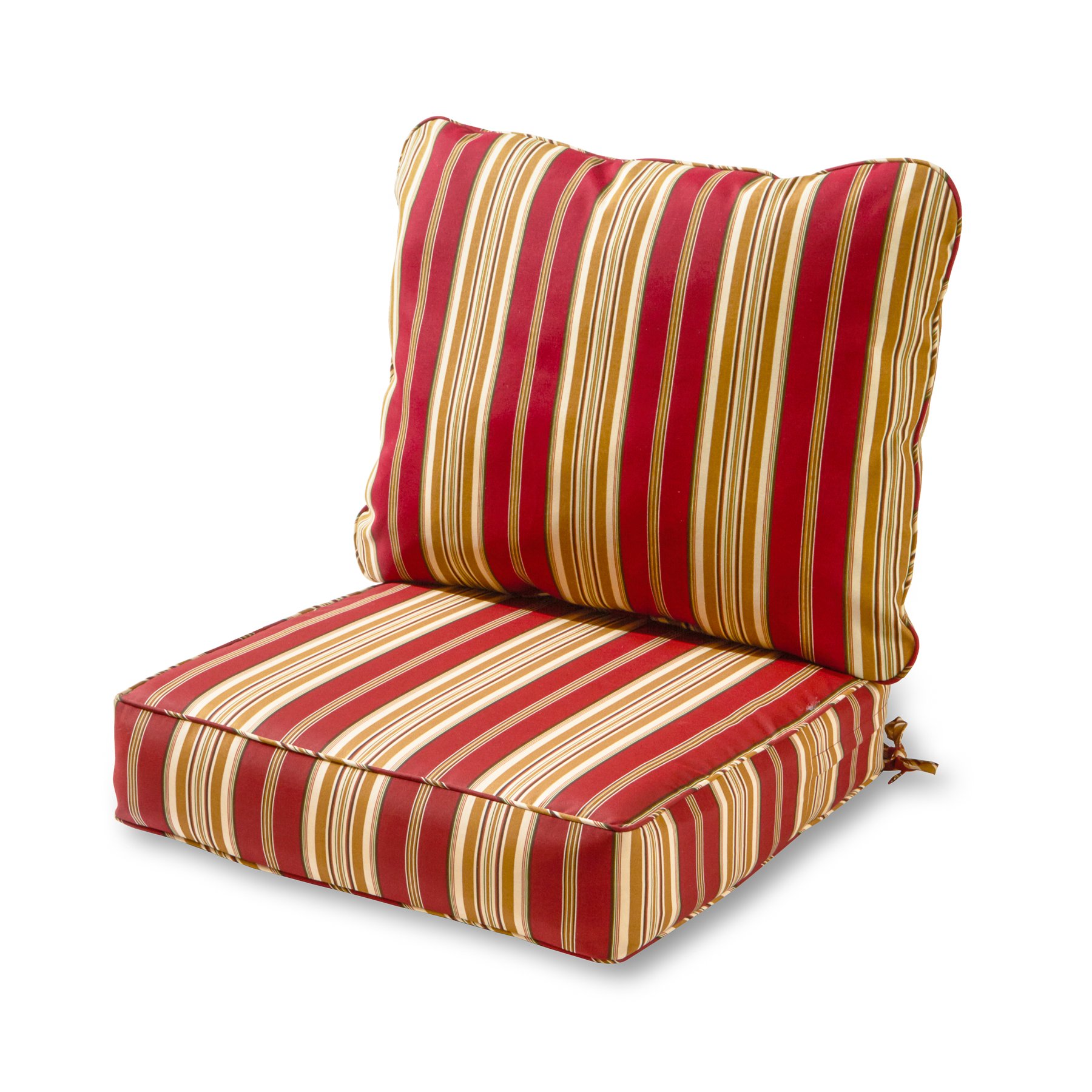 Tuscan Stripe Outdoor 2-piece Deep Seat Cushion Set Image