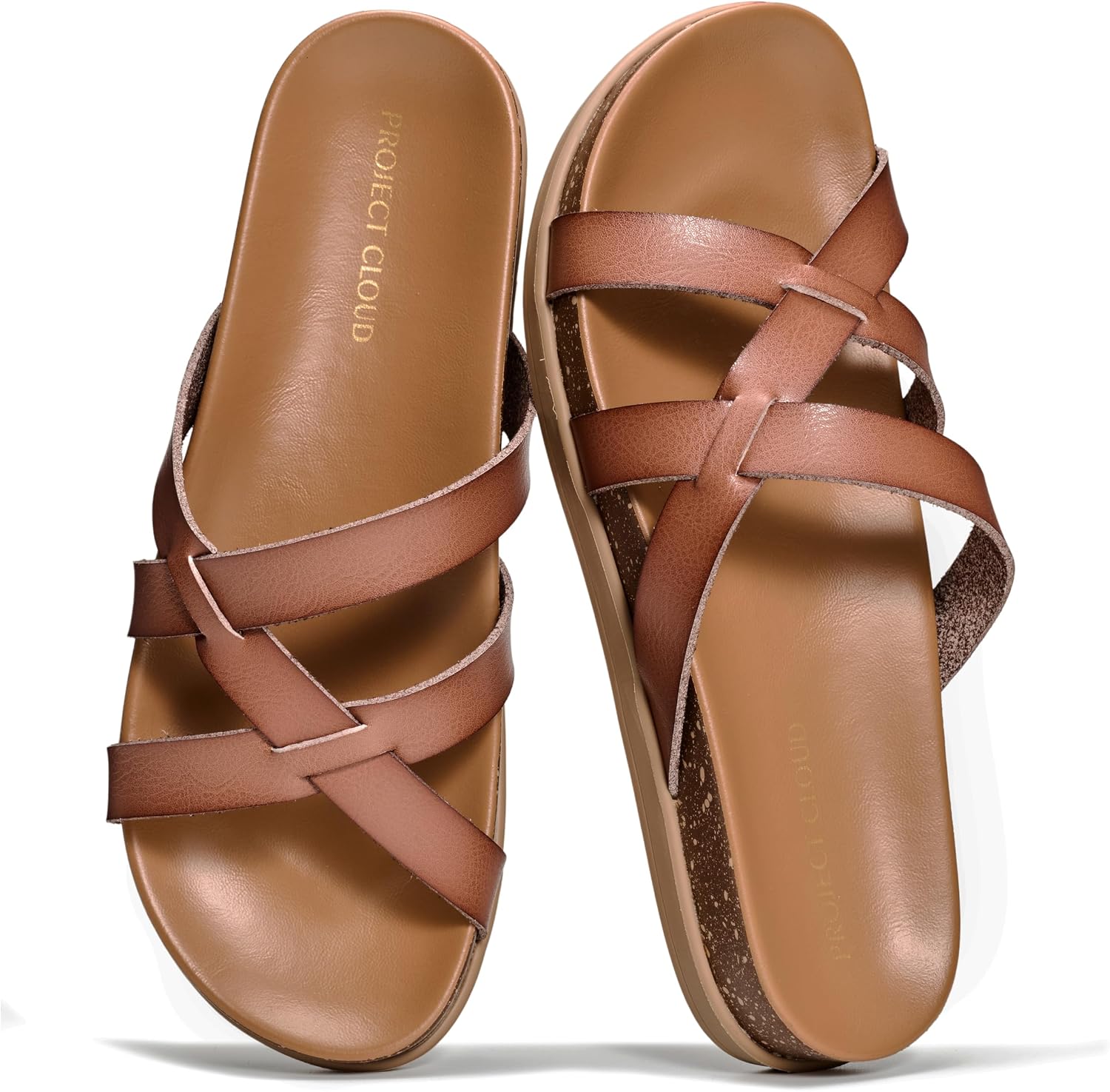 Project Cloud Summer Slides for Women 2026 with Plush and Soft Insole Womens Sandals Comfortable - Non-Slip and Lightweight Sandals Women Footwear (Lasso)