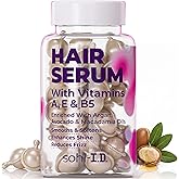 sohl-I.D. Hair Serum for Frizzy Hair, Treatment for Dry & Damaged Strands, Suitable for Curly Hair, Aceite y Gotas para el Cabello, Tratamiento para Cabello Seco y Maltratado, Smooth & Shine Capsules