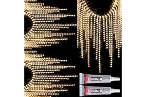 MTLEE Rhinestone Fringe Belt Beaded Ribbon Diamond Tassel Chain for Jeans Clothing Accessories DIY Decoration