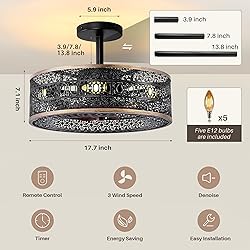 REDSTAR Industrial Caged Ceiling Fans with