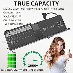 99WH 9NJM1 Laptop Battery for dell Alienware 15 R3