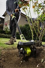 Ryobi RY18CVA-0 18V ONE+ Cordless Cultivator Hyper Green Bare Tool view 3