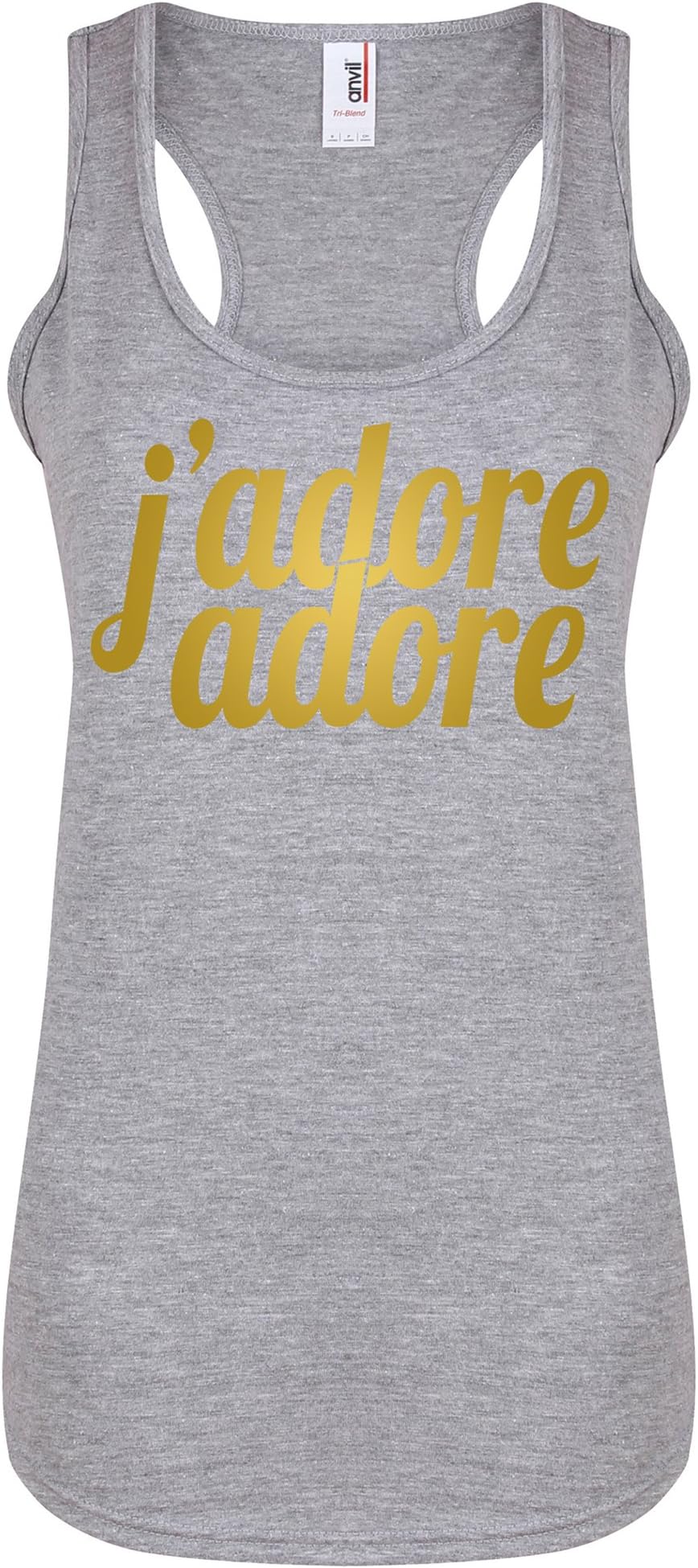J'Adore Adore - Women's Racerback Vest - Fun Slogan Tank Top