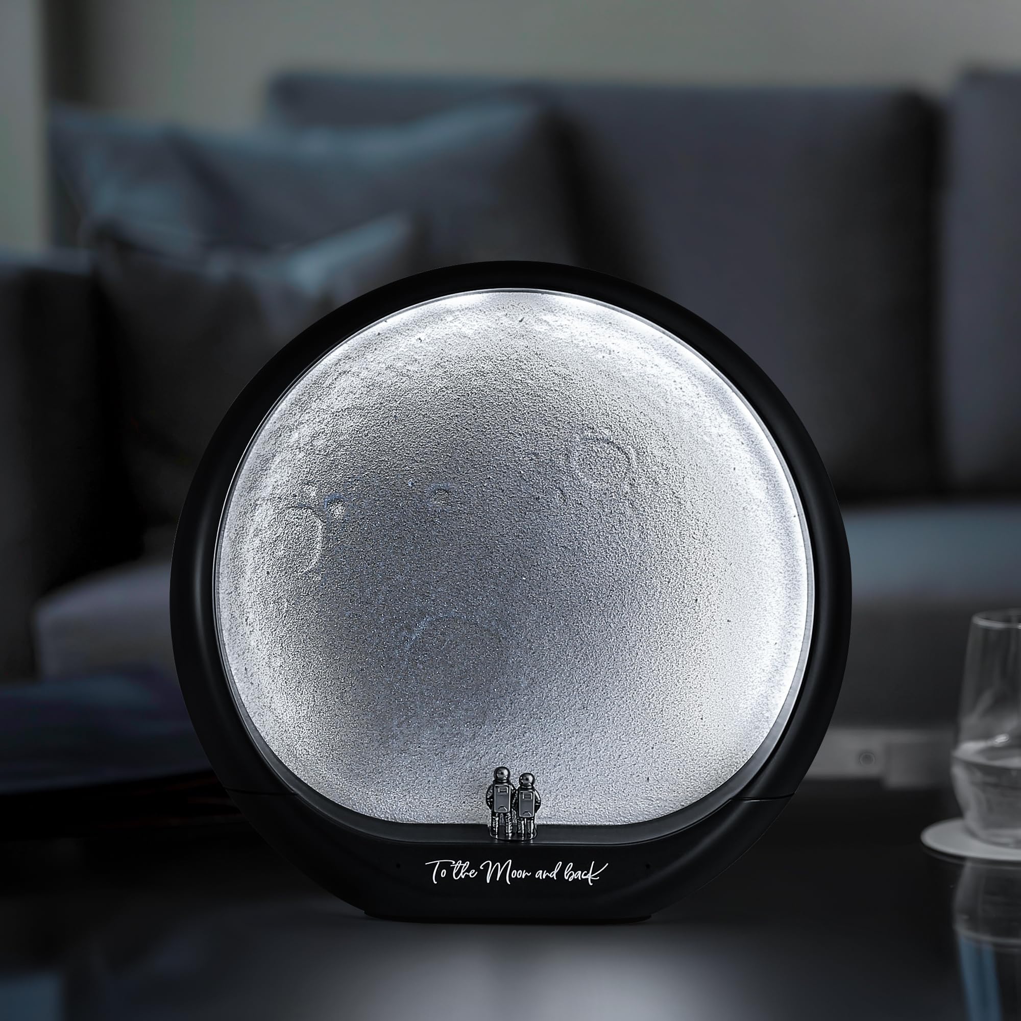mamre Astronaut Couple Lunar Lamp Moon Light 3D Moon Rechargeable Nigh Light Gift Home Decor Lighting for Bedroom Living Room