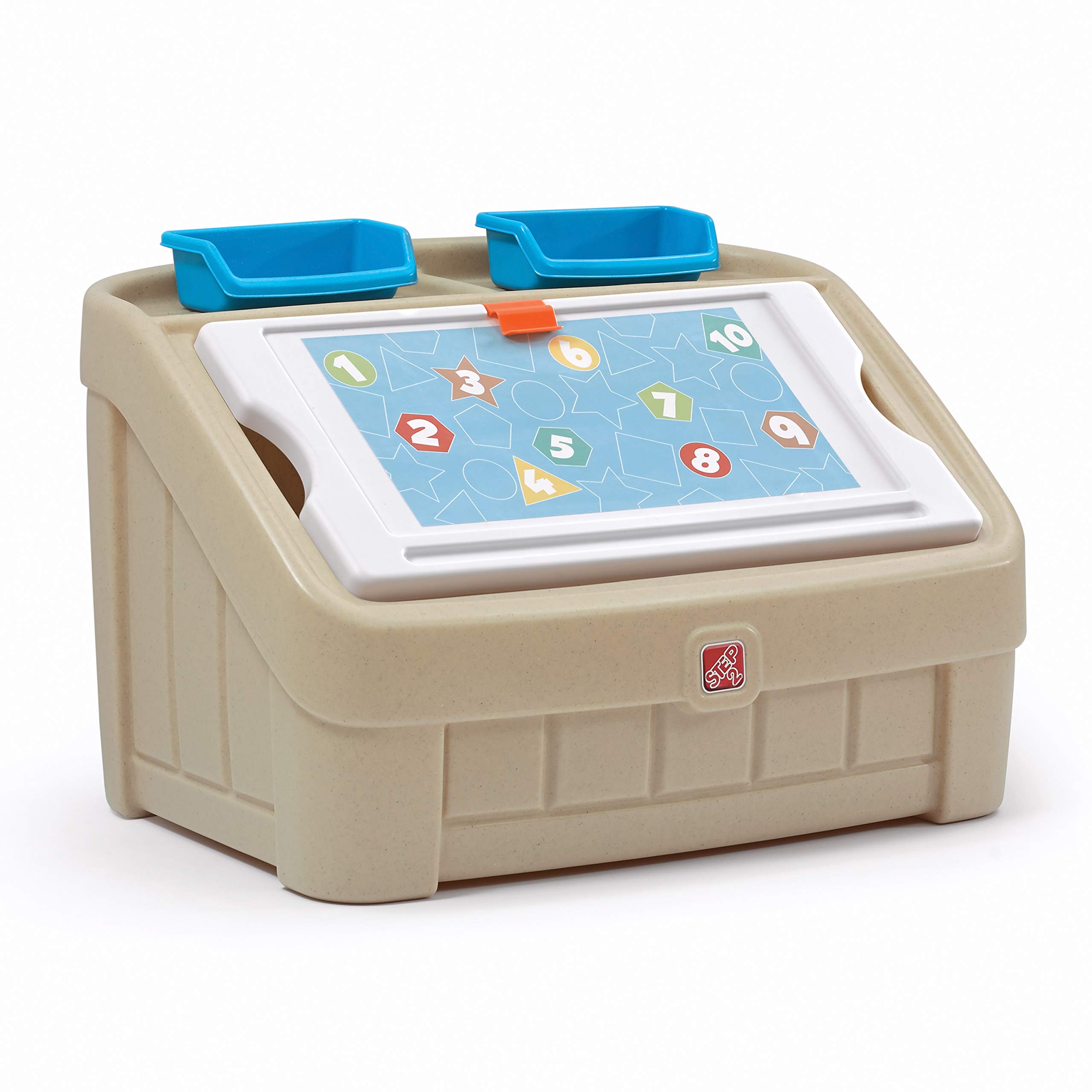 Photo 1 of *MISSING PARTS*
Step2 2-in-1 Toy Box & Art Lid, Kids Toy Storage Bin & Organizer, Easel & Chest in One, Made of Durable Plastic, For Toddlers 2+ Years Old, Tan