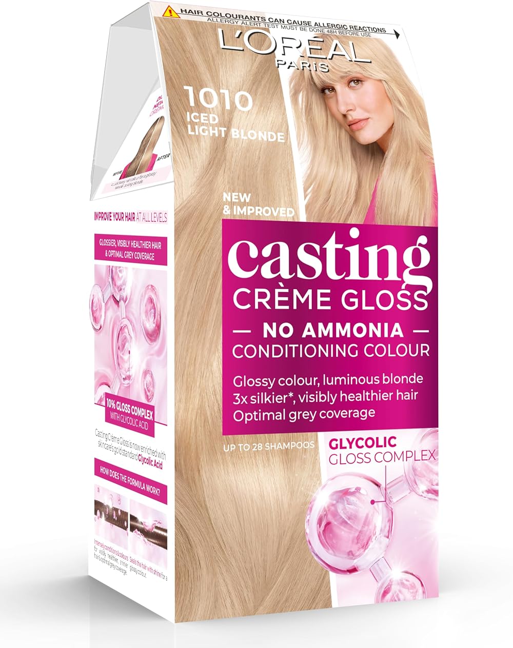 L’Oréal Casting Crème Gloss 1010 Iced Light Blonde Semi-Permanent Hair Dye