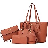 4PCS Women Fashion Handbags Purses Wallet Shoulder Bags Casual Tote Bag Crossbody Bags, Handbag Set Gift for Ladies Girls