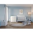 Child Craft Scout 3-Piece Nursery Set, Includes 4-in-1 Convertible Crib, Dresser with Changing Table Topper, and Cozy Glider (Matte White)