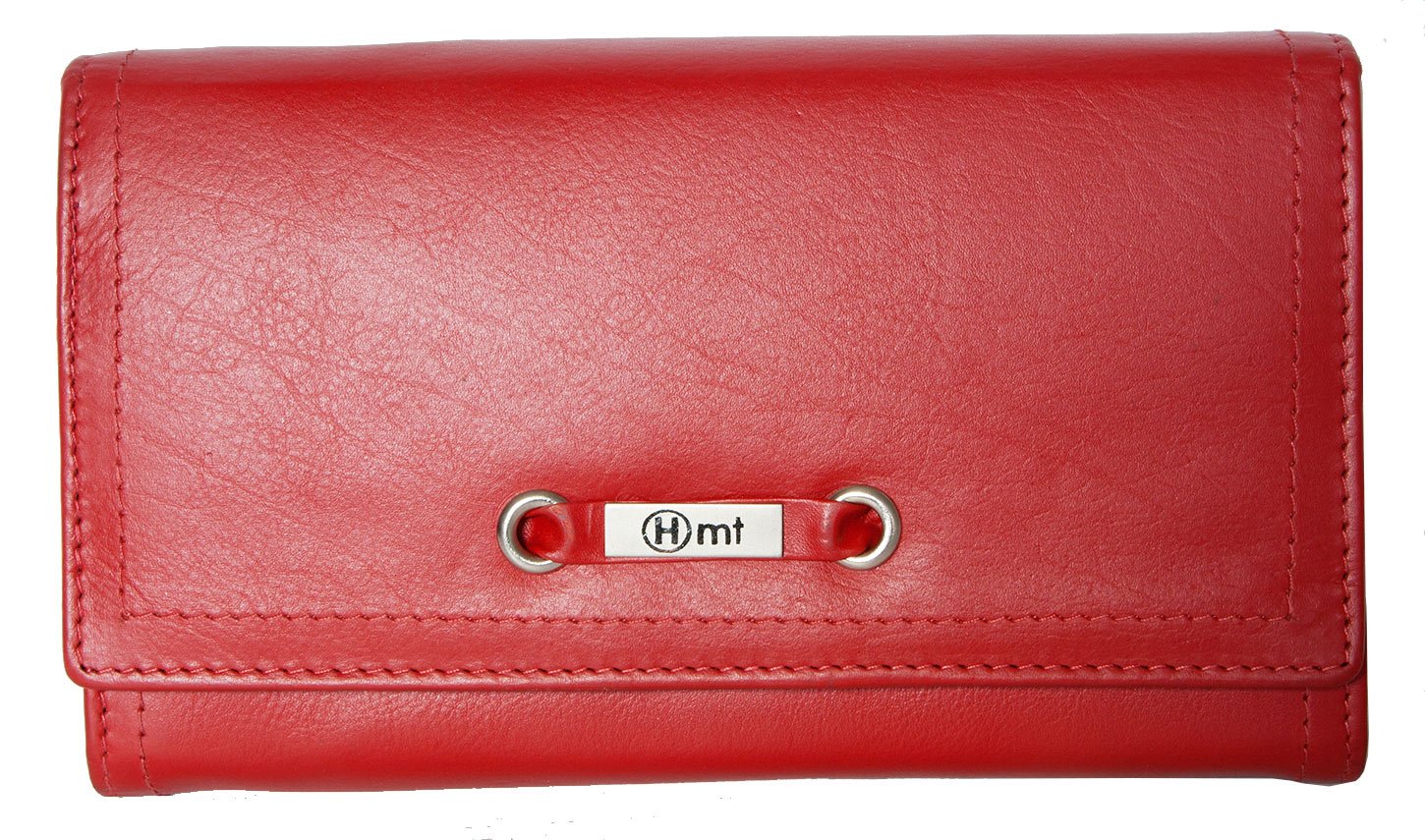 Women's Red Genuine Leather Wallet HMT