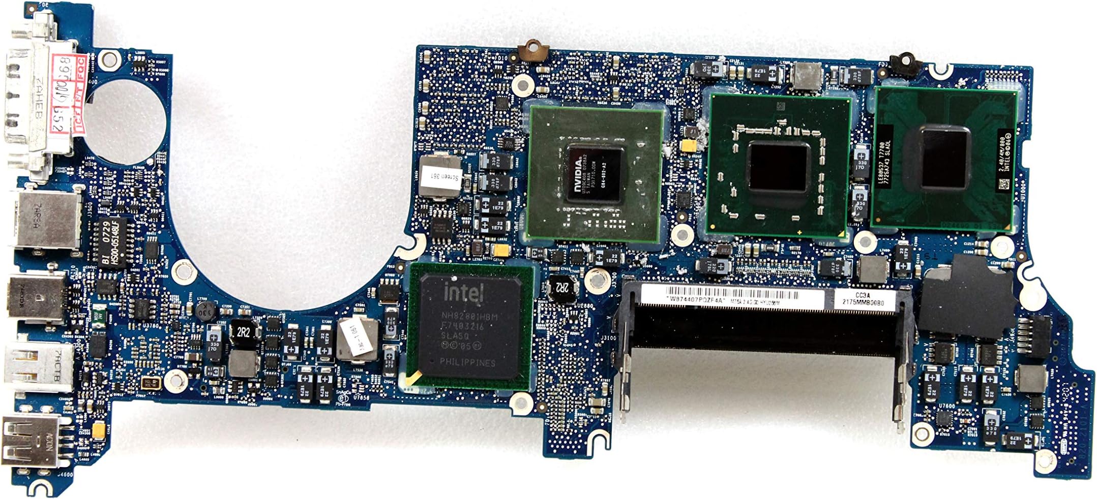Mac-Book Pro 15" A1226 Logic Board Motherboard CPU 2.4GHz T7700 820-2101-A 661-4956 MA896 Mid 2007 by EbidDealz