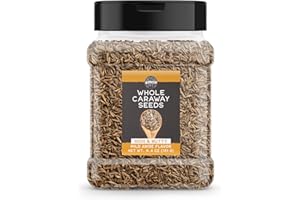 Birch & Meadow Whole Caraway Seeds, 6.4 oz, Rich & Nutty Flavor, Meridian Fennel