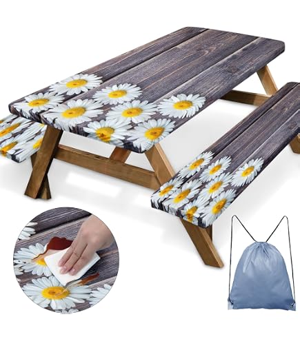 DFRGYUR Sunflower Texture Background Rectangle Fitted Elastic...
