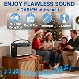 Bingfu DAB FM Portable Radio Antenna 7 Sec Telescopic 145mm 740mm Kit view 6