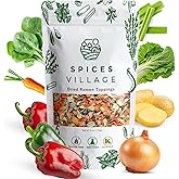 Spices Village Dried Vegetables, Dried Ramen Toppings, Less Carrots More Bell Pepppers, 6 oz, Non GMO, Kosher