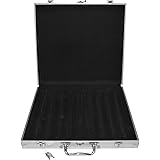 Trademark 1000 Capacity Chip Case - Aluminum Hard Side (Silver)