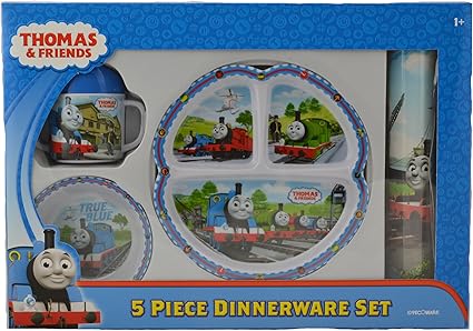 Thomas The Tank Engine 5 Piece Dinnerware Set Amazon Co Uk Kitchen Home