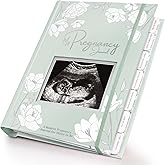 Pregnancy Journal, Pregnancy Announcements - 80 Pages Hard Cover Baby Books For Mom To Be Gift, Baby Memory Book Keepsake, Gender Reveal Gifts For New Moms, Shower & Registry (Sage)
