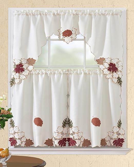 All American Collection Modern Contemporary 3pc Embroidered