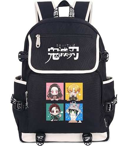 Roffatide Anime Gojo Satoru Laptop Backpack with USB Charging Port & Headphone Port : Electronics