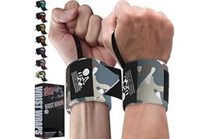 Nordic Lifting Wrist Wraps (1 Pair/2 Wraps) – Lifting Wrist Wraps with Thumb Loop for Weightlifting, Powerlifting & CrossFit – Durable Wrist Support Straps for Men & Women – Gym Essentials for Heavy Lifts