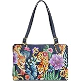 Anuschka Women’s Hand-Painted Genuine Leather Expandable Shopper Tote - Wild Desert