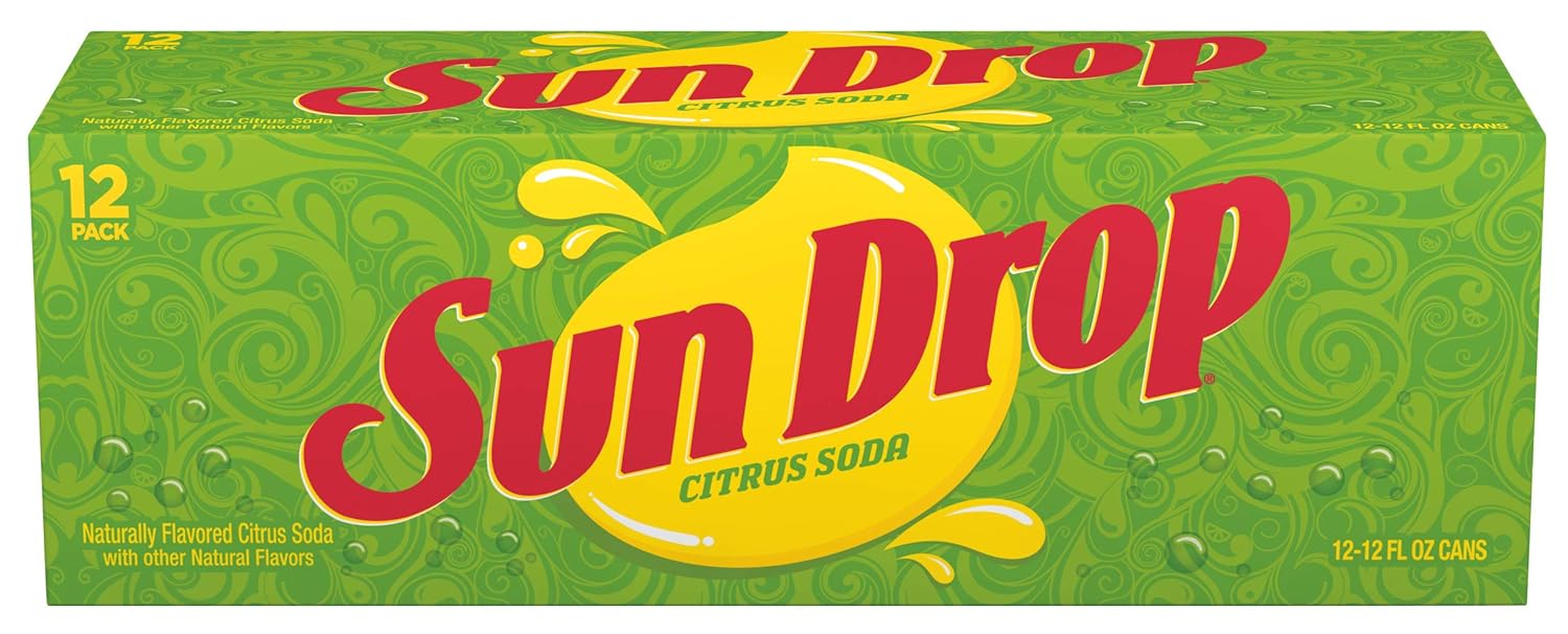 Sun Drop Citrus Soda, 12 Fluid Ounce Can, 12 Count