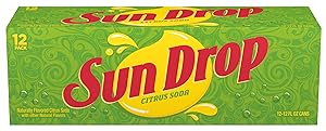 Sun Drop Citrus Soda, 12 Fluid Ounce Can, 12 Count