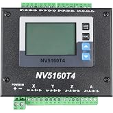 RATTMMOTOR CNC Digital 4-Axis Stepper Motor Driver NV5160T4 | Pulse/Direction Controller 12-48VDC Max 6A 256 Micro-Step Resolutions for Nema 23, 24 and Nema 34 Stepper Motor