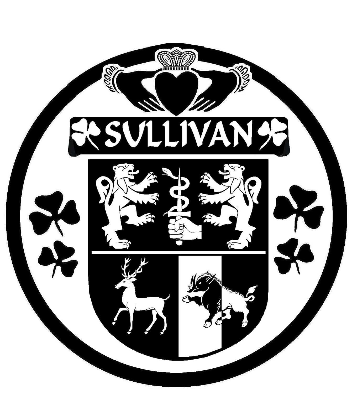 Sullivan Irish Coat Of Arms Sgian Dubh Camping Hiking Handmade Products