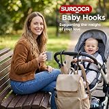 SURDOCA Heavy Duty Pram Hooks Aluminum Clip for Bags 110 lbs Capacity view 5