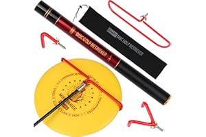 HIAARO Upgraded II Disc Golf Retriever Pole, Disc Golf Grabber Tool with 3 Hooks and Carry Bag, 13 FT, Practical Disc Golf Accessories