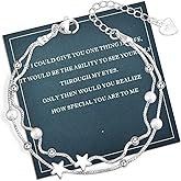 FANCIBAND 925 Sterling Silver Charm Bracelets for Women, Dainty Silver Chain Adjustable Beaded Bracelet Simple Jewelry Gifts for Women